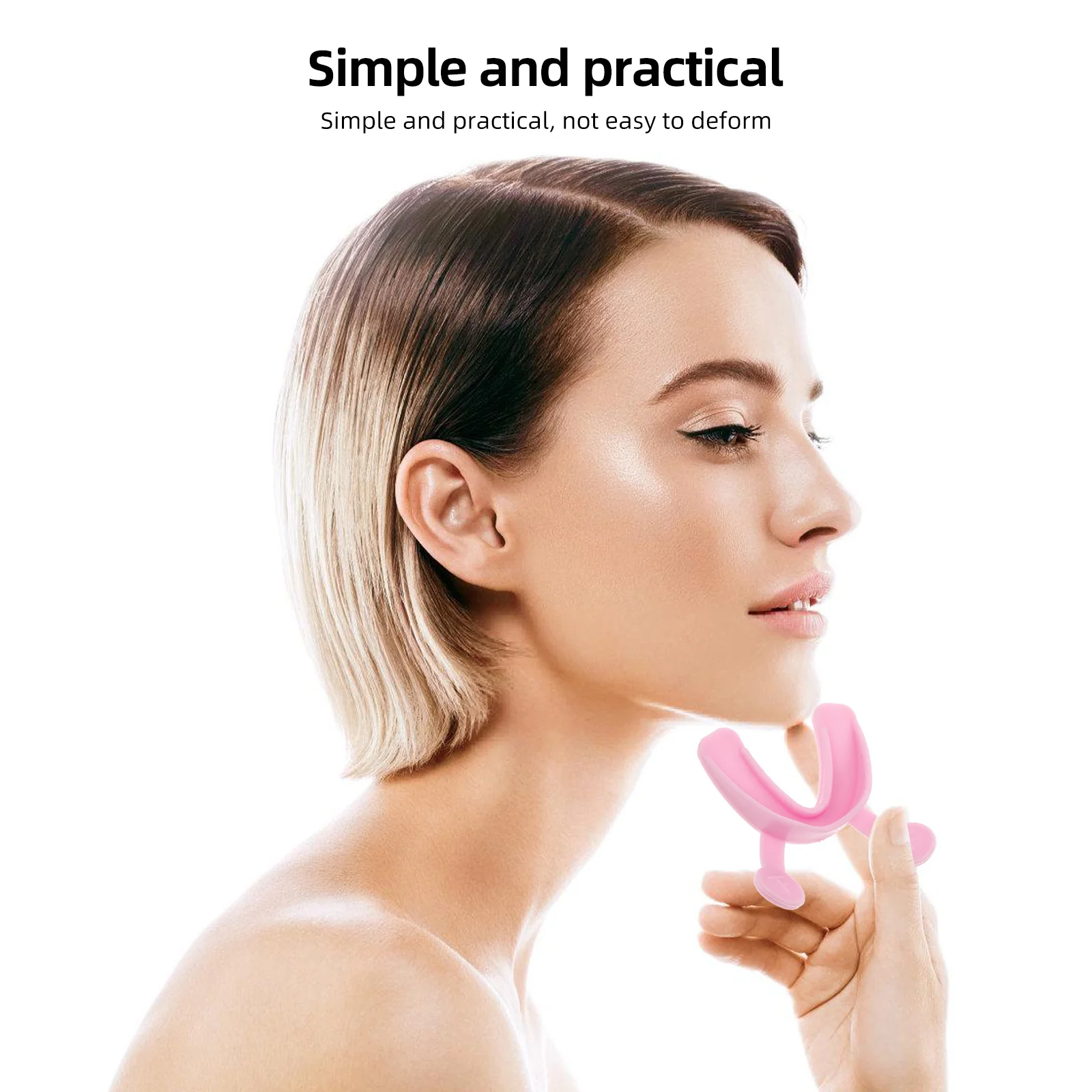 2 قطعة مصحح ابتسامة الوجه التمارين الفم شكل المدرب إدارة الابتسامة مزدوجة الذقن المخفض الوجه ثبات أداة