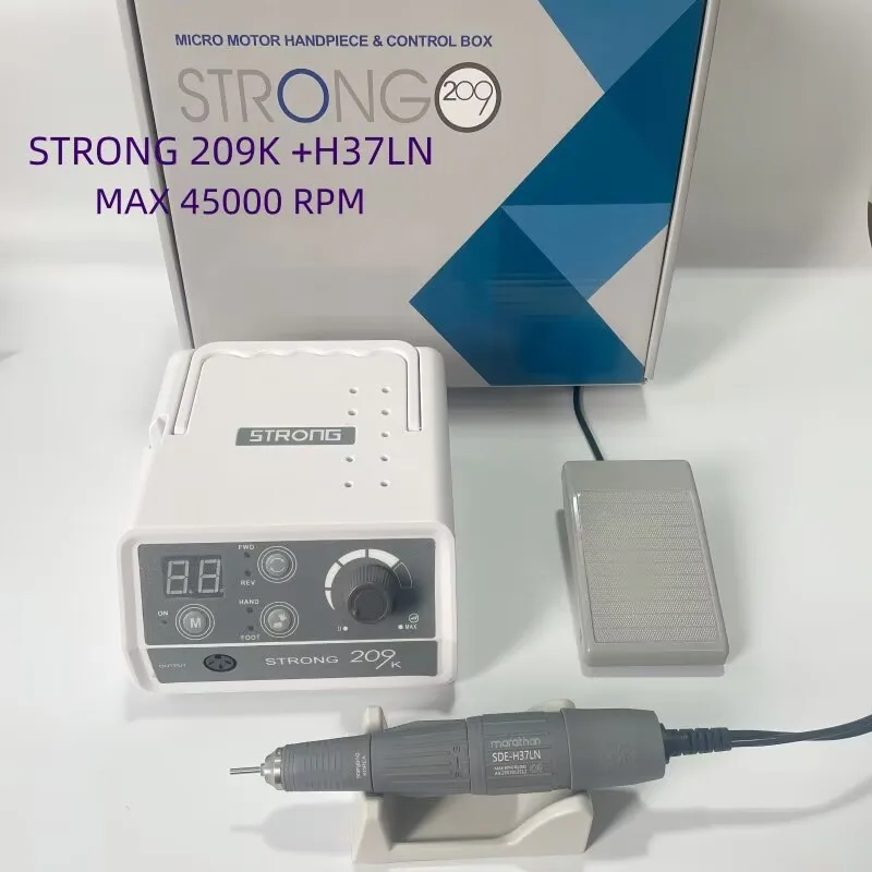 強力210研磨機 強力209Kネイルドリルアート歯科ラボジュエリー研磨機電動彫刻機