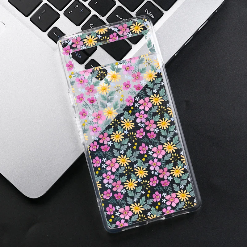 Case for Google Pixel 9 9Pro XL 7a 7Pro 7 6a 6 6Pro 8A 8Pro 5G Transparent Clear Colorful Daisy Flower Phone Cover Fundas Shells