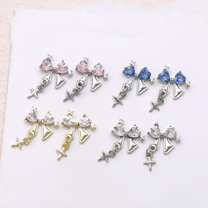 1/2/3PCS Flat Drill Decoration Creative Shaped Drill Nail Art Accessories Ice Through Elegant Nail Drill Accessories