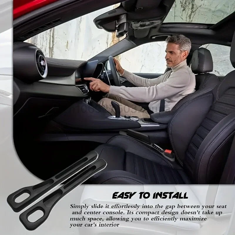 1 Pair Car Seat Gap Stopper, Universal Leak-Proof Storage Strip for Auto Interior, Filler Organizer for Sedan Truck view 4