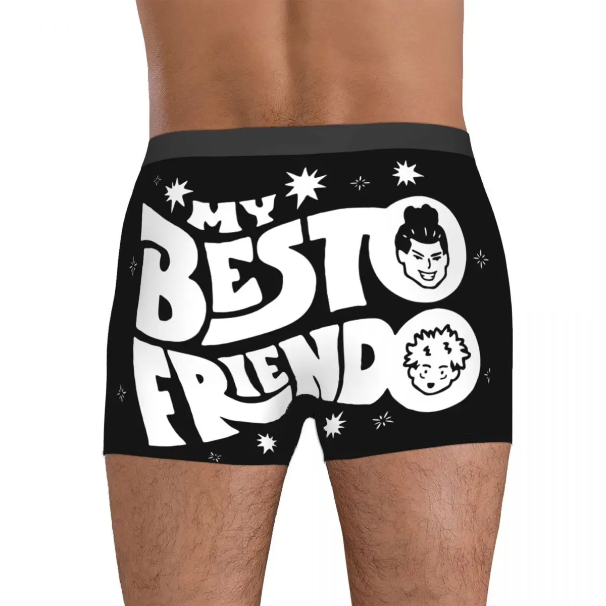 Neuheit Boxer Gojo Satoru Itadori Jujutsu Kaisen Shorts Höschen Mann Unterwäsche Besto Friendo Weiche Unterhose für Homme S-XXL