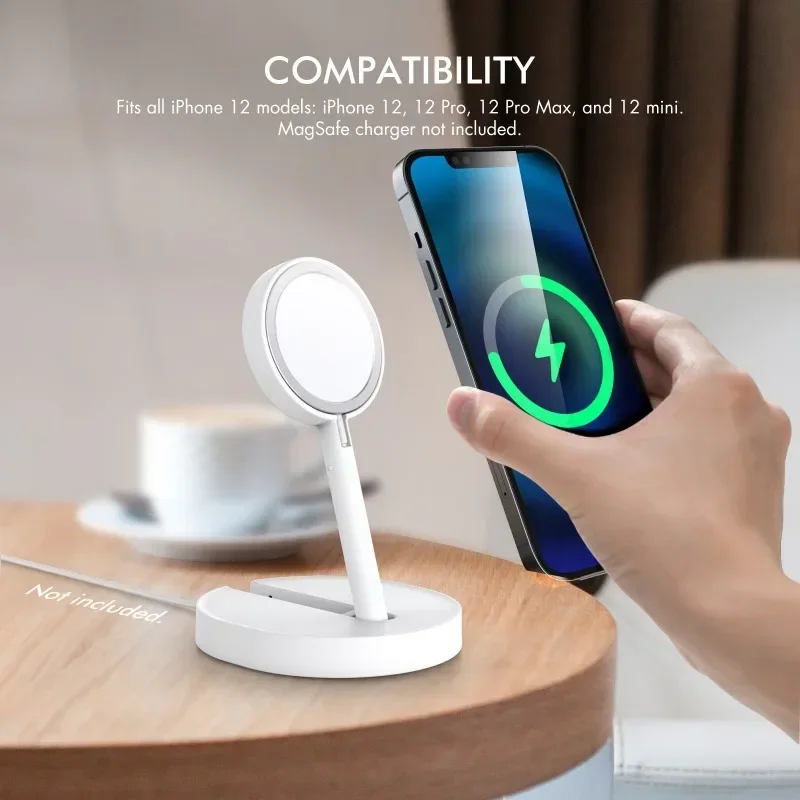 

For Magsafe Magnetic Wireless Charger Stand Desktop For IPhone 14 Plus 13 12 Pro Max Foldable Phone Holder Charging Dock Base