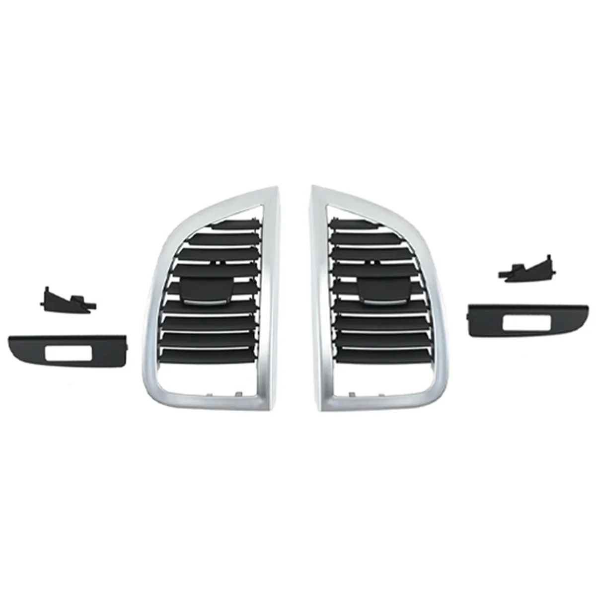 

1Pair Front Dashboard Air Conditioner AC Vent Outlet Grille Panel Cover for Audi Q7 2006-2015 4L0820901 4L0820902