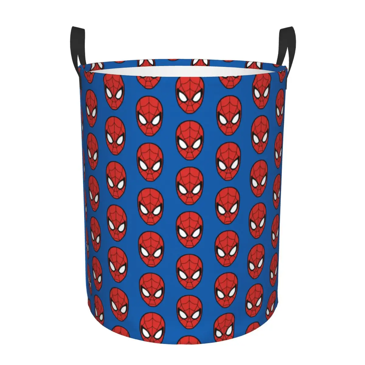 

Customized Spider Man Head Laundry Basket Collapsible Large Capacity Clothing Storage Bin Baby Hamper