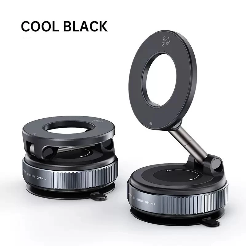 Sterke magnetische auto telefoonhouder opvouwbaar 360 graden °   Verstelbare vacuümzuignap universeel voor auto, bureau, badkamer