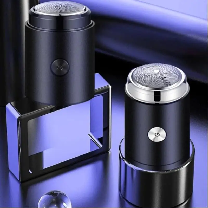 Men's Cordless USB Rechargeable Mini Electric Razor 1 Set Portable Beard Shaver for Grooming on the Go