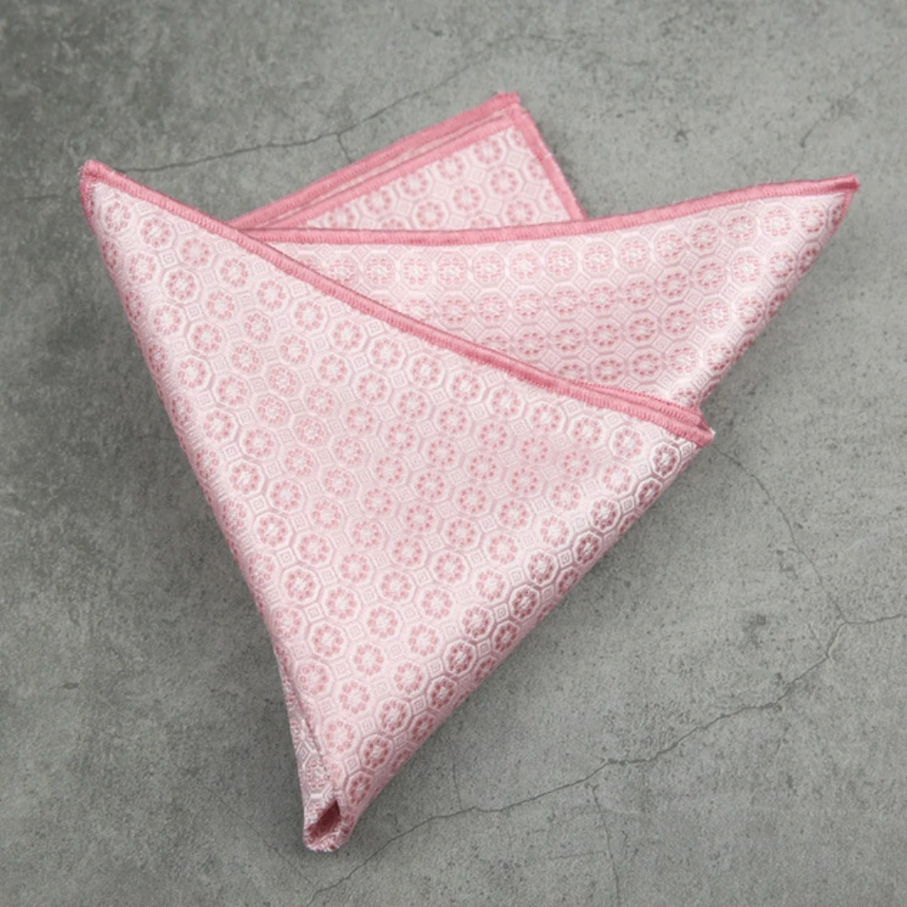 Toalla cuadrada de bolsillo clásica para hombre de 23cm, pañuelo a rayas de Cachemira de poliéster, accesorios para traje y camisa, pañuelo rojo marino para fiesta de boda