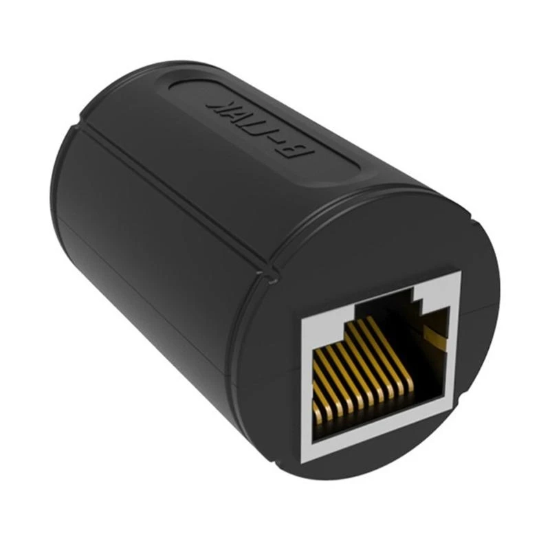 L4MD RJ48 Connectors Networking Extender Ethernet Cable Black RJ50 10P10C Adattatore femmina