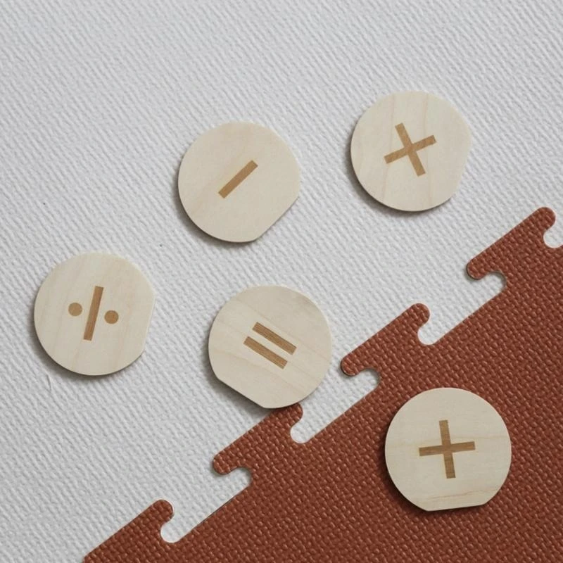 J15U Hölzerne monatliche Meilenstein-Fotokarten, Schallplatten, frühes Lernen, Multiplikation, Holzspäne, Baby, Kinder,