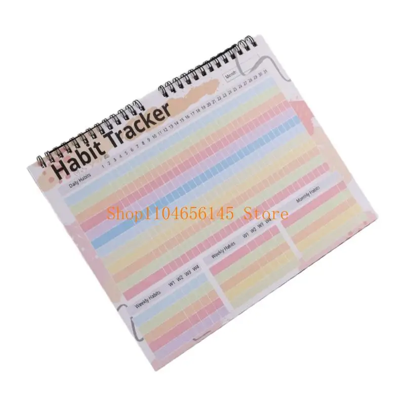 Habits Trackers Calendar Colorful Life Planner Workout Motivation & Productivity Tool for Students Adults