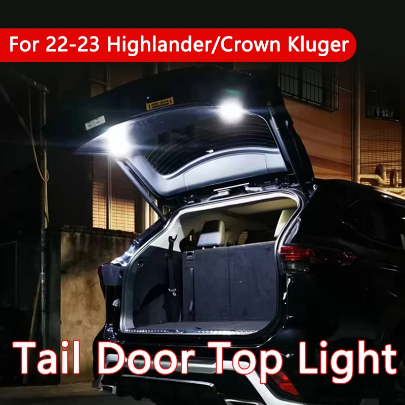 

Car Trunk Light Tailgate Top Lights Camping Lamp Suitcase Luggage Lamps For Toyota Highlander Crown Kluger 2022-2023 Accessories