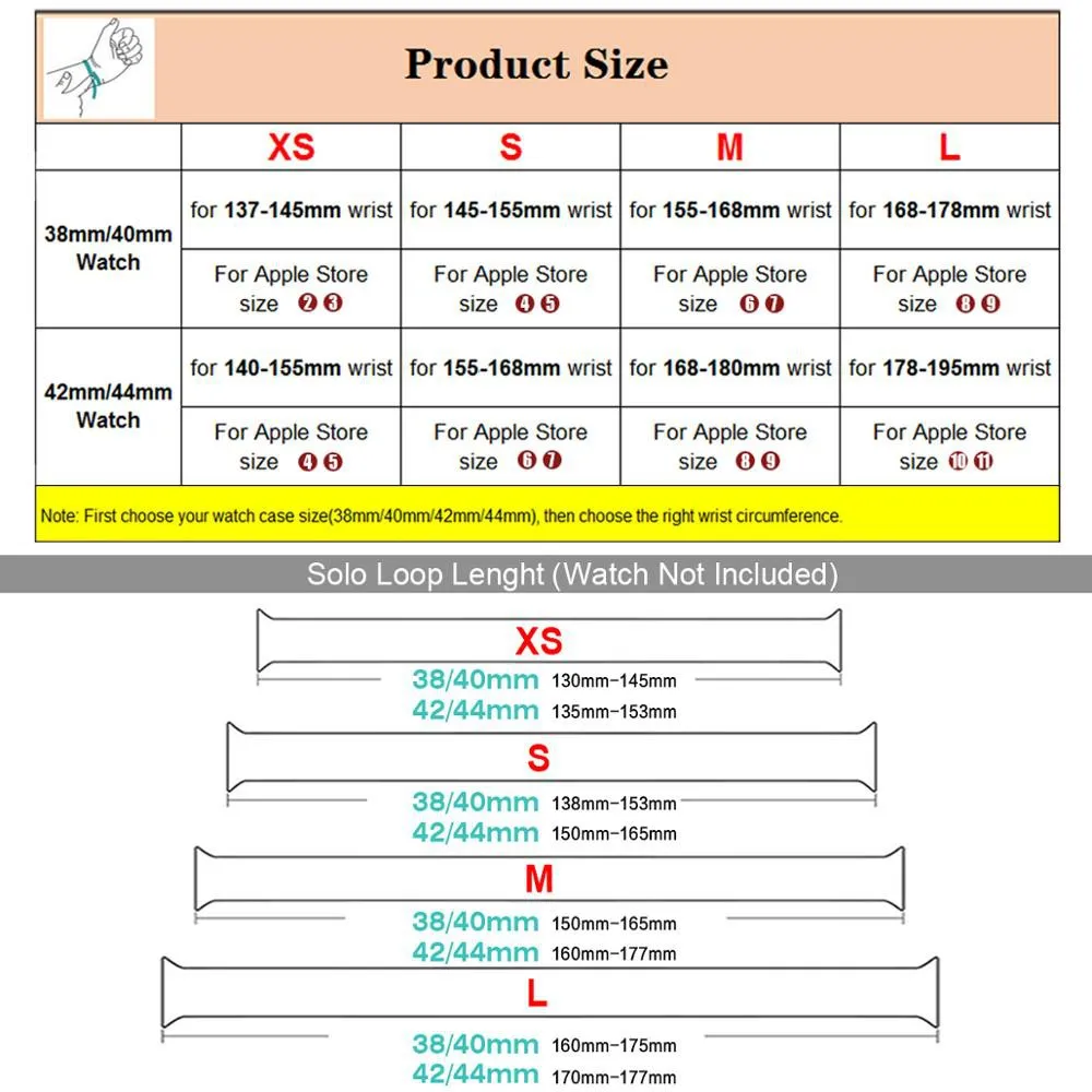 Strap for apple watch band 44mm 45mm 40mm 41mm 38mm 42mm 46mm iWatch Silicone Solo Loop Bracelet iWatch serie 10 SE 9 8 7 6 5 4