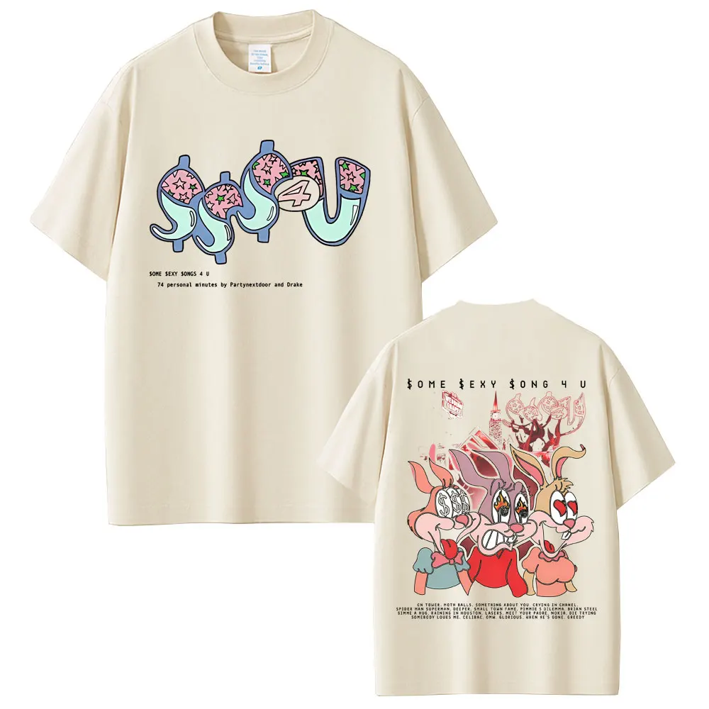 

Rapper Drake Europe Tour with PARTYNEXTDOOR Some Sexy Songs 4 U SSS4U 2025 T Shirts Men Women Fashion Hip Hop Oversized T-shirts
