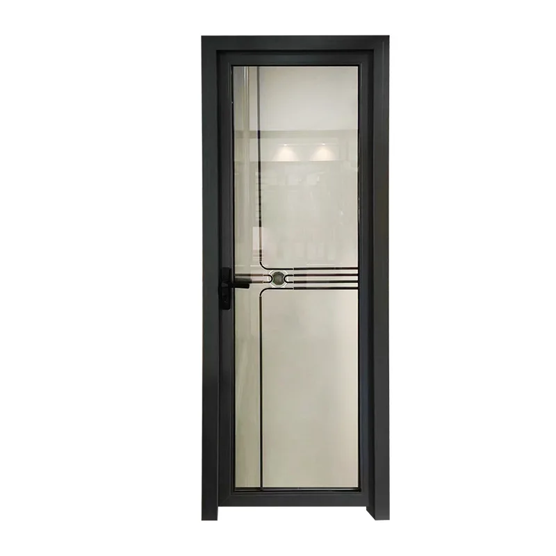 

bathroom door, tempered glass sound insulation aluminum alloy, villa home improvement toilet
