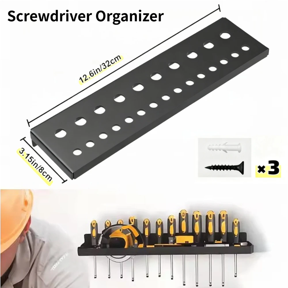 Schraubendreher-Organizer, rostfrei, tragbar, Zangen-Organizer, Allzweck-Werkzeughalter für Garten, Garage, Werkstatt, Werkzeug, Truhe, Werkbank