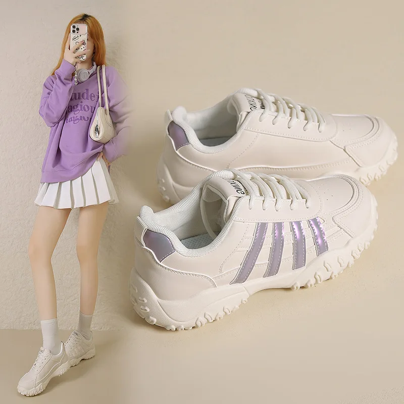 

Women Vulcanized Shoes German Training Shoes Versatile Flat Bottomed Front Strap Lightweight and Comfortable Sports Board Shoes
