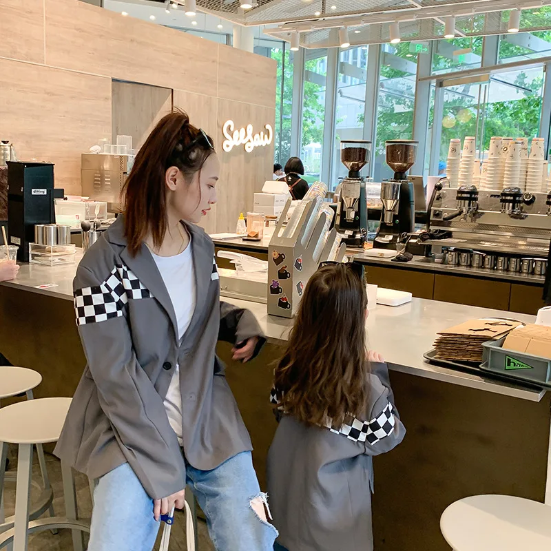 Parent-child Wear 2022 New Mother-child Mother-daughter Wear Korean Style Jacket Autumn Personality Temperament Suit