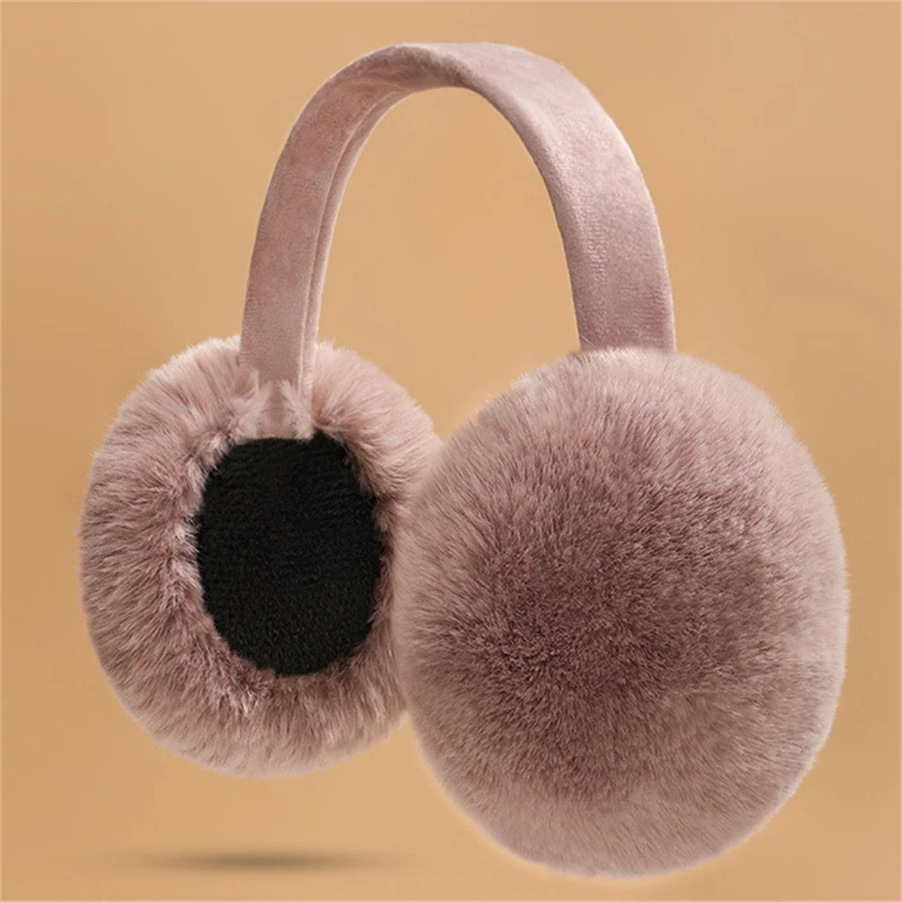 Soft Plush Ear Warmer Winter Warm for Women Men Fashion Solid Color Earflap Outdoor Cold Protection EarMuffs Ear Cover