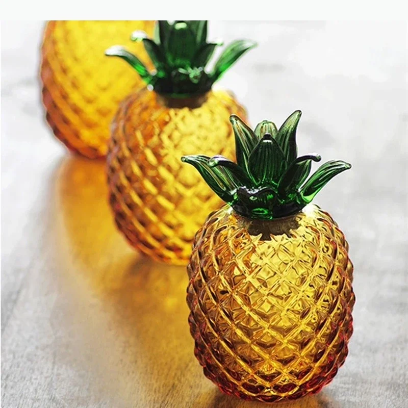 Pineapple Jar Glass Storage Jar Nordic Style Home Decoration Snack Candy Jar Jewelry Box Kitchen Storage Container