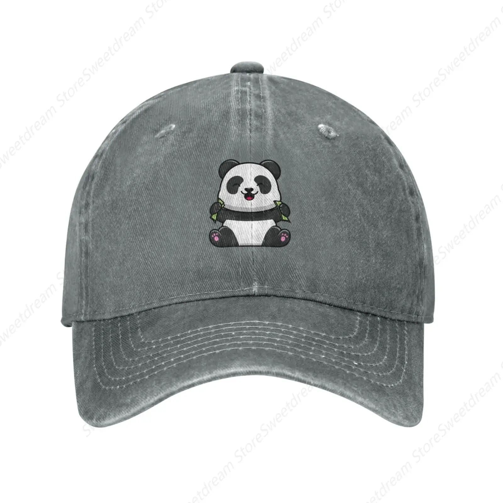 Cute Panda Holding Money Baseball Cap Women Men Hat Vintage Cowboy Hats Trucker Sun Hat