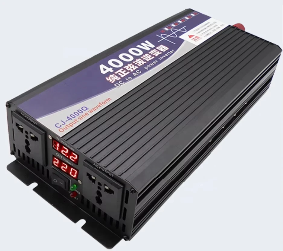 NEW 4000w Peak Power Inverter 100% Pure Sine Wave Inverter Dc 12v 24v 48v 60v to Ac 220v 110V  Inverter