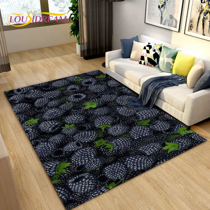 

Fruits Vegetables Kitchen Mat Area Rug Large,Carpet Rug for Living Room Bedroom Sofa Doormat Decoration,kids Non-slip Floor Mat