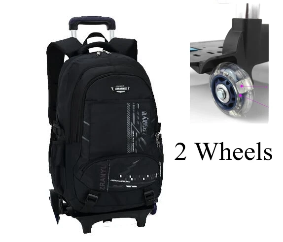 ZIRANYU kids School Rolling backpack Trolley bag  for teenagers Student school bag on wheels boy Wheeled backpack bag for school