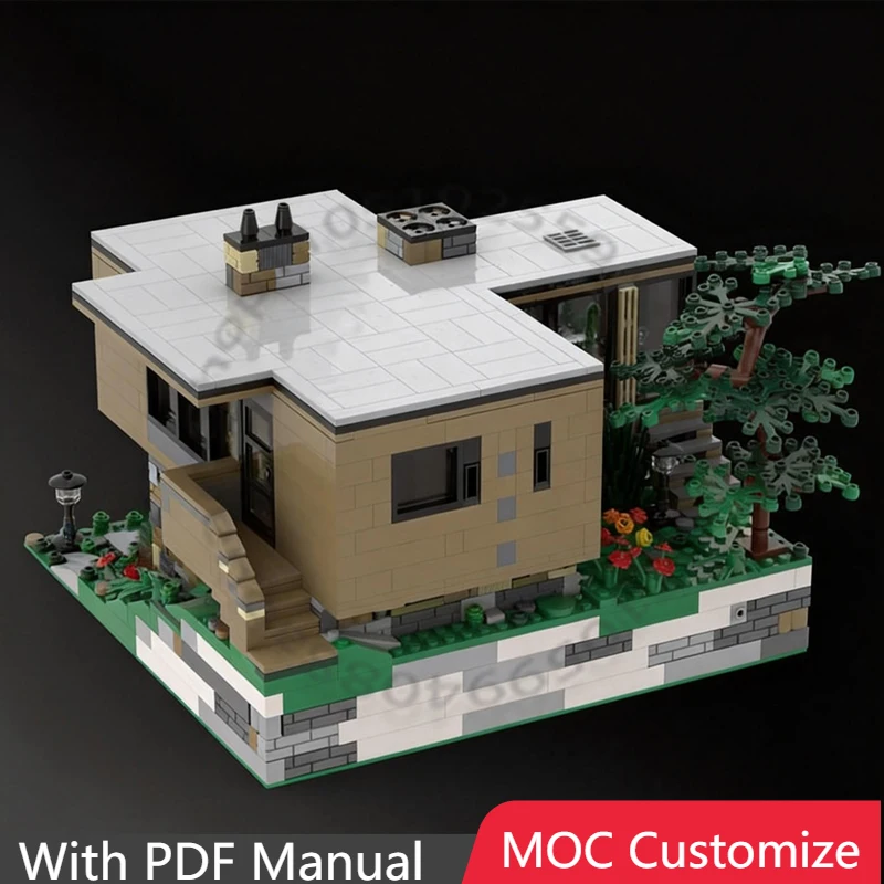 

Набор для сборки «Домик Чемберлейна» (1694 детали), модульный конструктор MOC, популярная простая модель для самостоятельной сборки, подарок для мальчиков на праздники