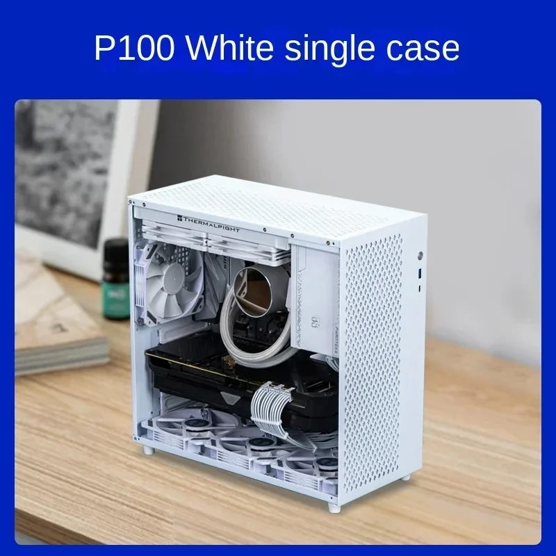 

ALBOX aluminum small treasure P100 mini portable desktop ATX motherboard power supply, k99 computer 240 water-cooled small case