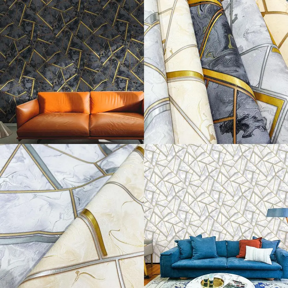 

Простые 3D обои с геометрической линией, обои с неравномерной текстурой для ресторана, гостиной, магазина отеля, столовой