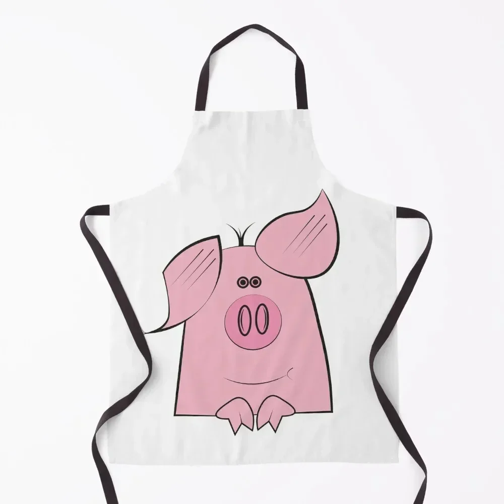 

Cute Pink Piggy Apron work ladies Kitchen Things For Home women's work Kitchen Man Apron