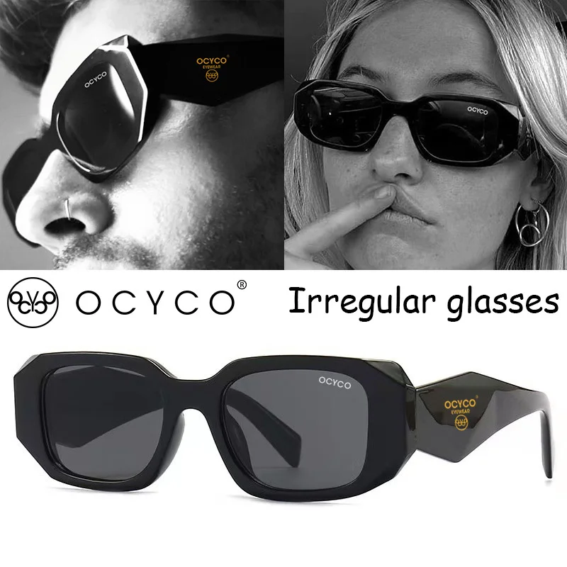 New Brand Glamour Designer Women Sunglasses Stylish Small Retro Square Female Luxury Glasses Runway Fashion Eyewear