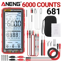 ANENG Multimeter Non-contact Voltage Tester AC/DC Voltage Meter LCD Screen Current Tester Rechargable Digital Professional 681