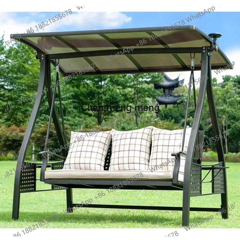 Best Selling Swinging Chair Outdoor Triple Seat Garden Furniture Set Adult Patio Swings Customized
