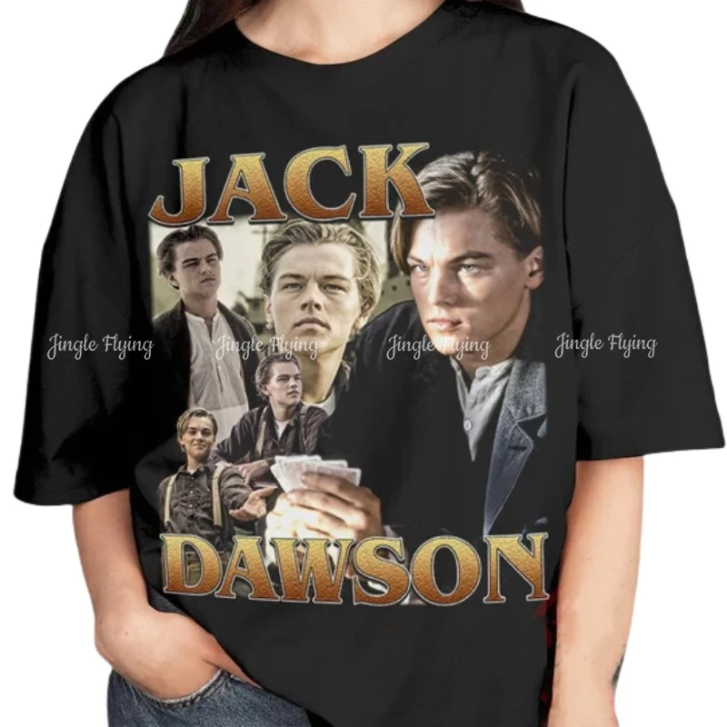 Retro Jack Dawson Shirt Leonardo DiCaprio Personalized Gift For Woman And Man Premium Unisex T-shirt