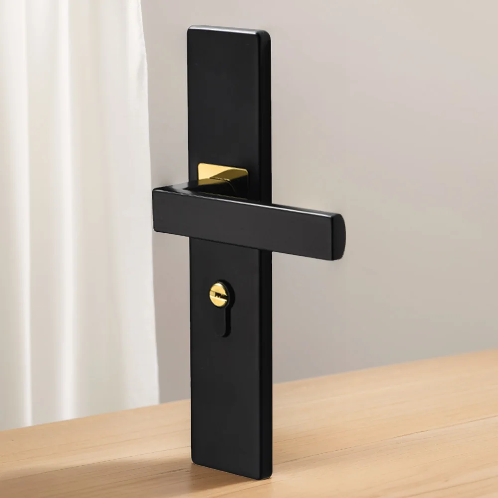 قفل باب كتم الصوت، قفل أمان للباب المعدني مضاد للسرقة مع مفاتيح، قفل مقبض باب المدخل الأمان للباب الخشبي الداخلي #5