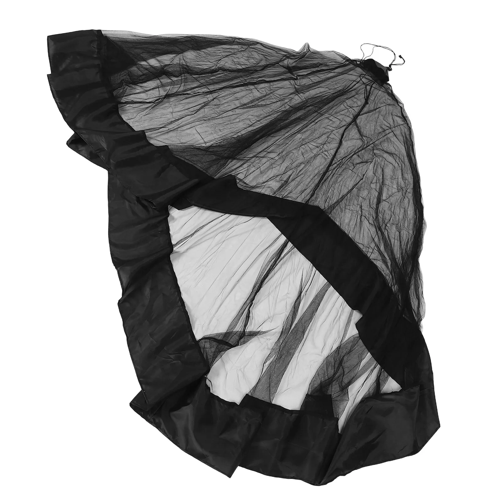 Outdoor Single Person Mesh Tent Compact Lightweight Portable Camping Net with Fine Mesh Protection for Hiking Travel Picnic Bed