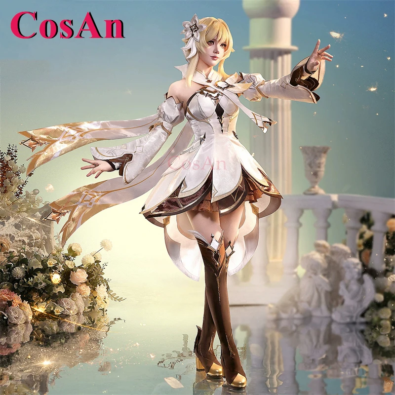 

CosAn Game Genshin Impact Lumine Cosplay Costumes Restore The Earth And The Sky Gorgeous Combat Uniform Party Role Play Clothing