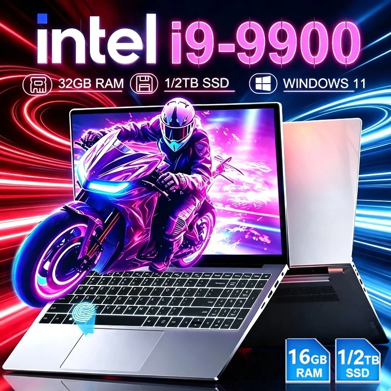 Intel Core I9-9900 Powerful 14.1 Inch Slim Laptop 32GB RAM 1TB 2TB SSD Daily Office Notebook FHD 1920*1080