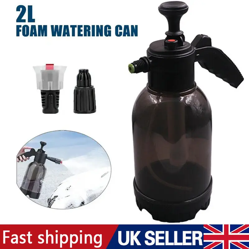 2L Car Wash Foam Sprayer Hand Held Pump Wash Spray Bottle Snow Foam Detailing