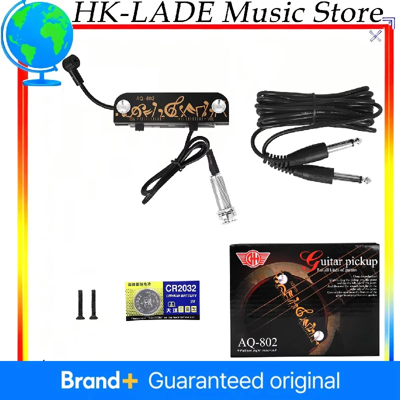 

Активный звукосниматель для акустической гитары с регулятором громкости тона и аудиокабелем, дизайн звукового отверстия, аксессуары для гитарных деталей