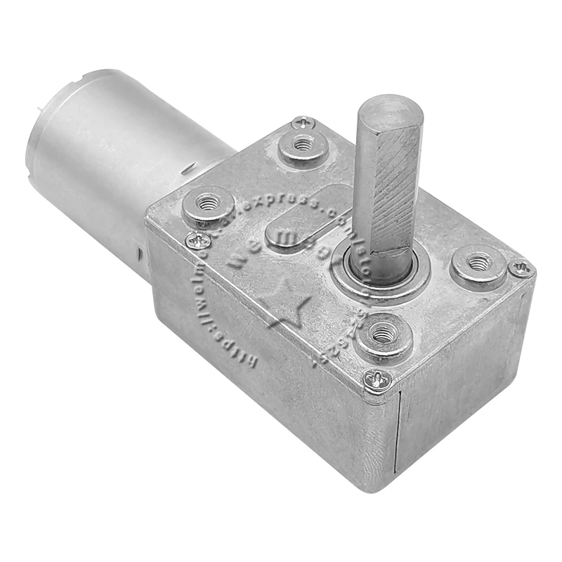 1pcs DC6V 12V 24V JGY370 Large Torque Turbo Worm Speed Reduction Gear Motor with Full Metal Gearbox Self-Lock Φ8x25mm Shaft