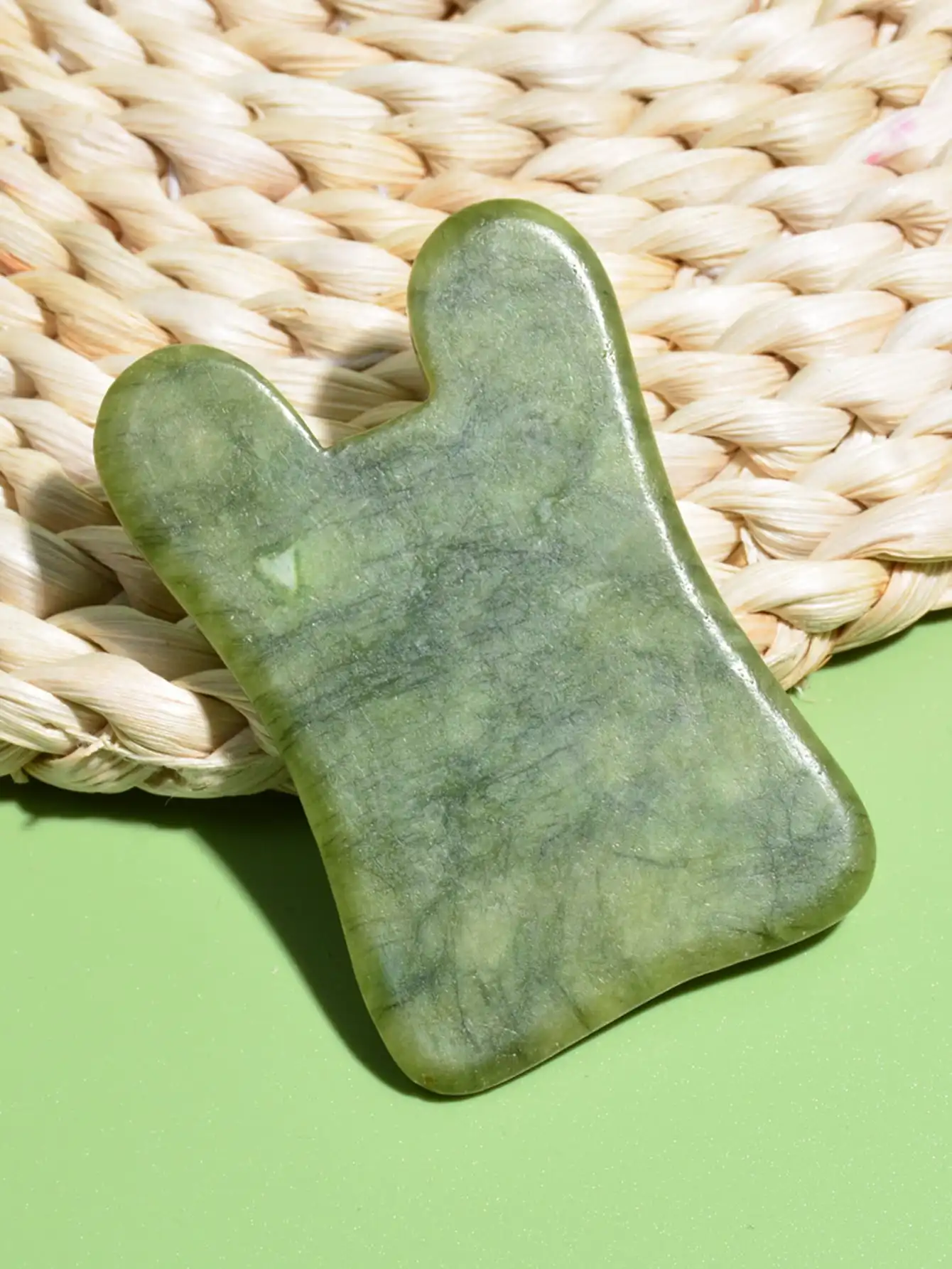 Natural Jade Stone Scraping Gua Sha Board Massager Face SPA Guasha Acupuncture Skin Beauty Facial Care Massage Tools