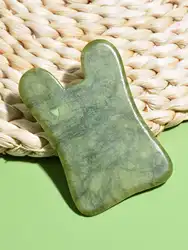 Natural Jade Stone Scraping Gua Sha Board Massager Face SPA Guasha Acupuncture Skin Beauty Facial Care Massage Tools