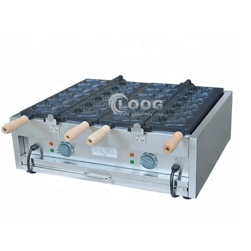 

High Quality 220V Waffle Maker Fish Stainless Steel Taiyaki Machine Commercial Electric