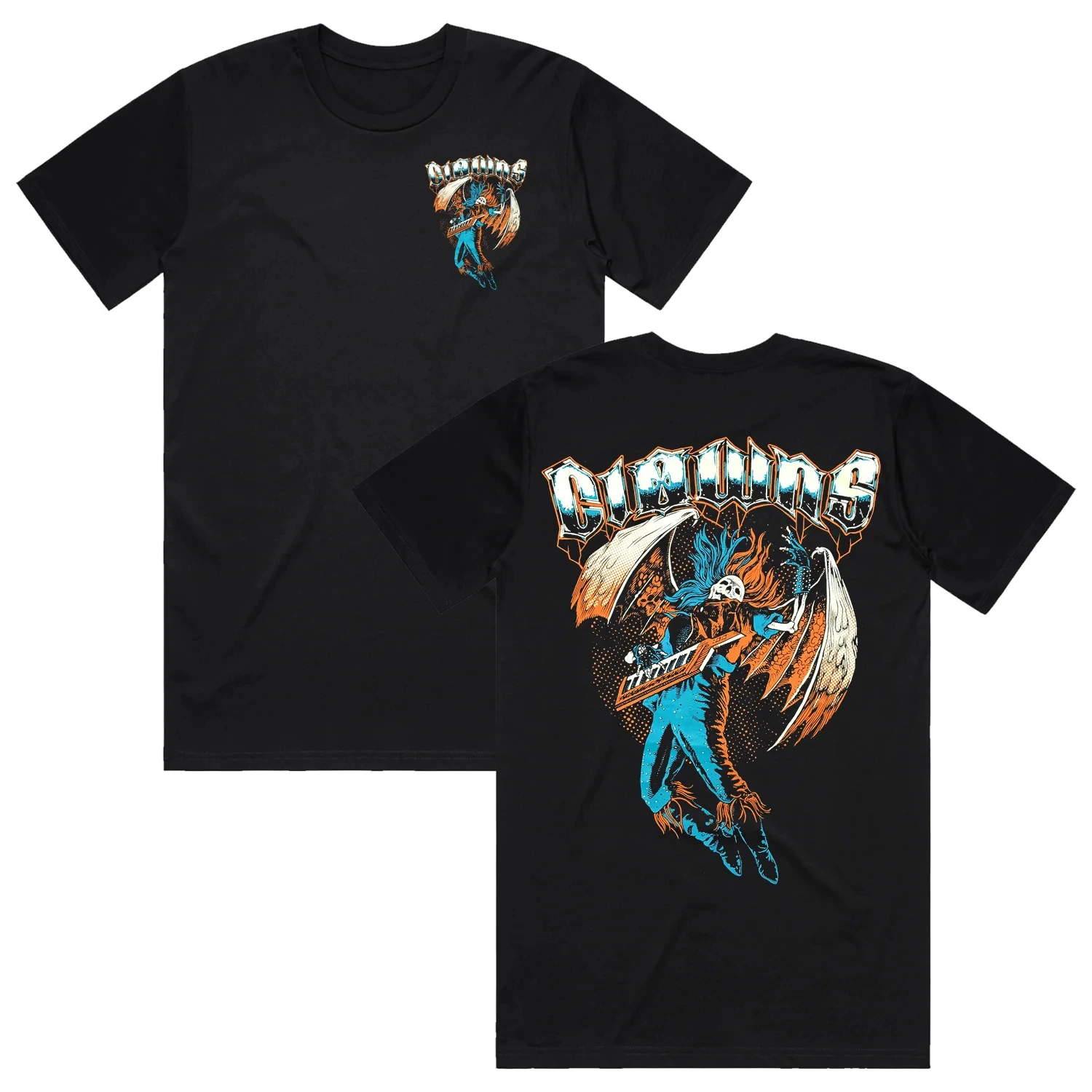 2026 Clowns Band T Shirt Harcore Punk Rock Skanking Man Quality Ring Spun Cotton Vintage Cotton Comfortable Casual Graphic