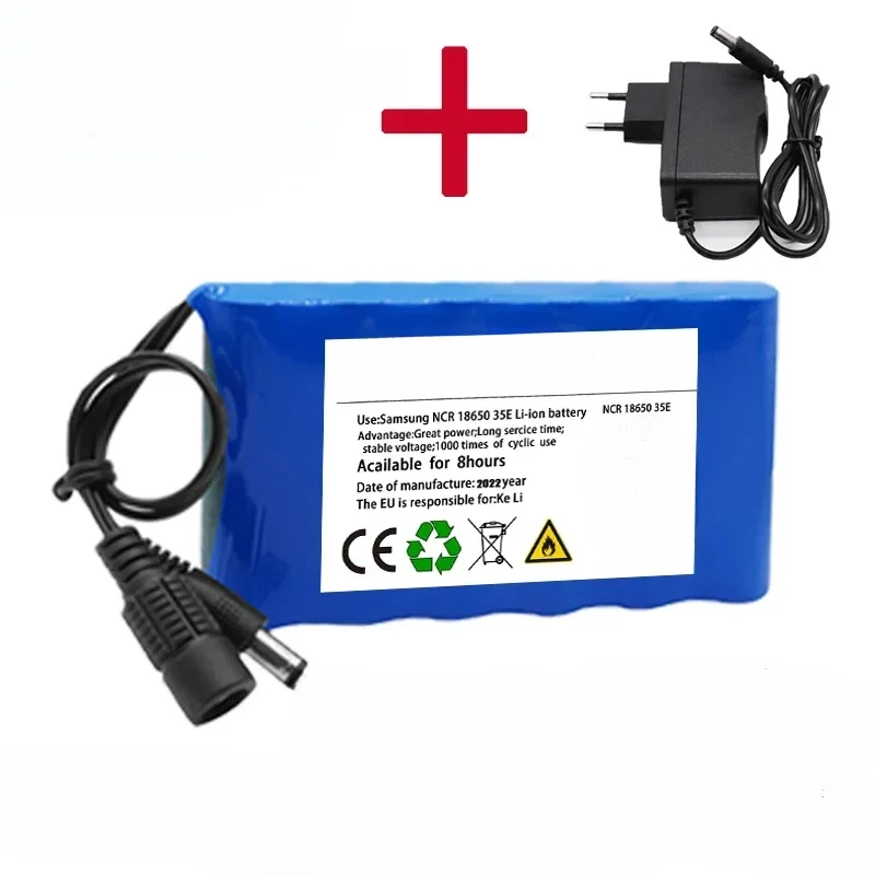 12V 20000mah Portable Super Battery Rechargeable Lithium Ion Battery Pack Capacity DC 12.6v 30Ah CCTV Cam Monitor