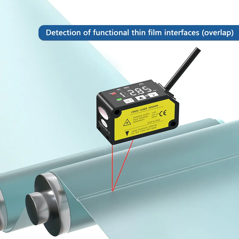 FUWEI FSD22-50P-UI High Precision Analog 4~20mA 0-5V Measurement Center Distance 50mm Laser Sensors linear Displacement Plane #6