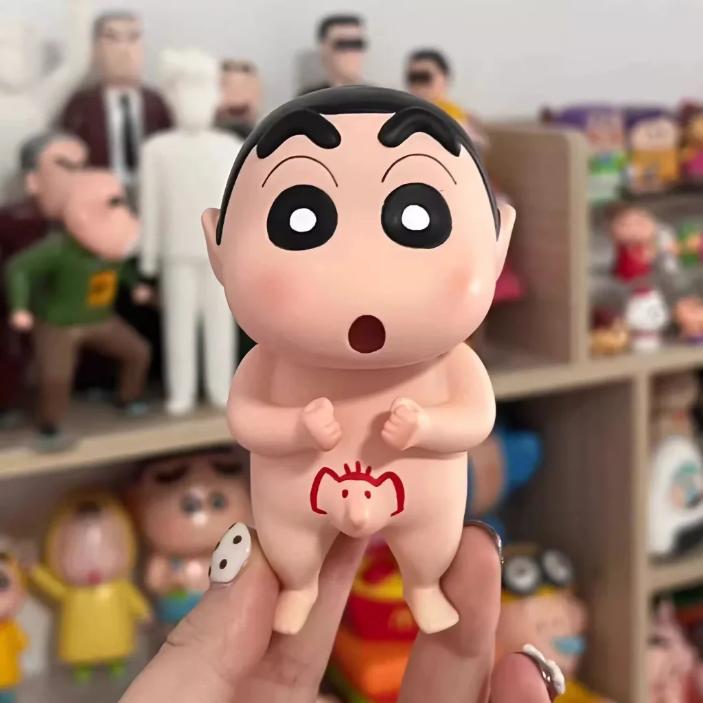 Crayon Shin Chan lindo elefante figura de Anime niños Kawaii figura adornos figuras de acción modelo muñecas colecciones juguetes de baño
